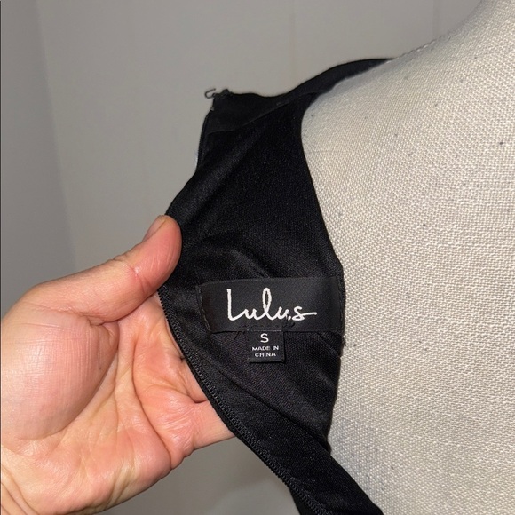 Lulu's Black One Shoulder Dress - Picture 6 of 6